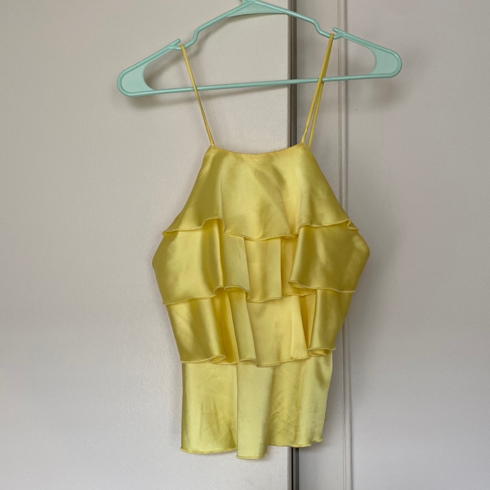 Yellow summer Zara Top